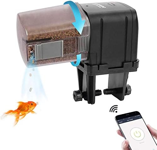 [שדרוג] שליטת וויי-פיי מזין דגים אוטומטי עם אפליקציה ליצ ' י אקווריום מזין דגים אוטומטי, בקרת וויי-פיי